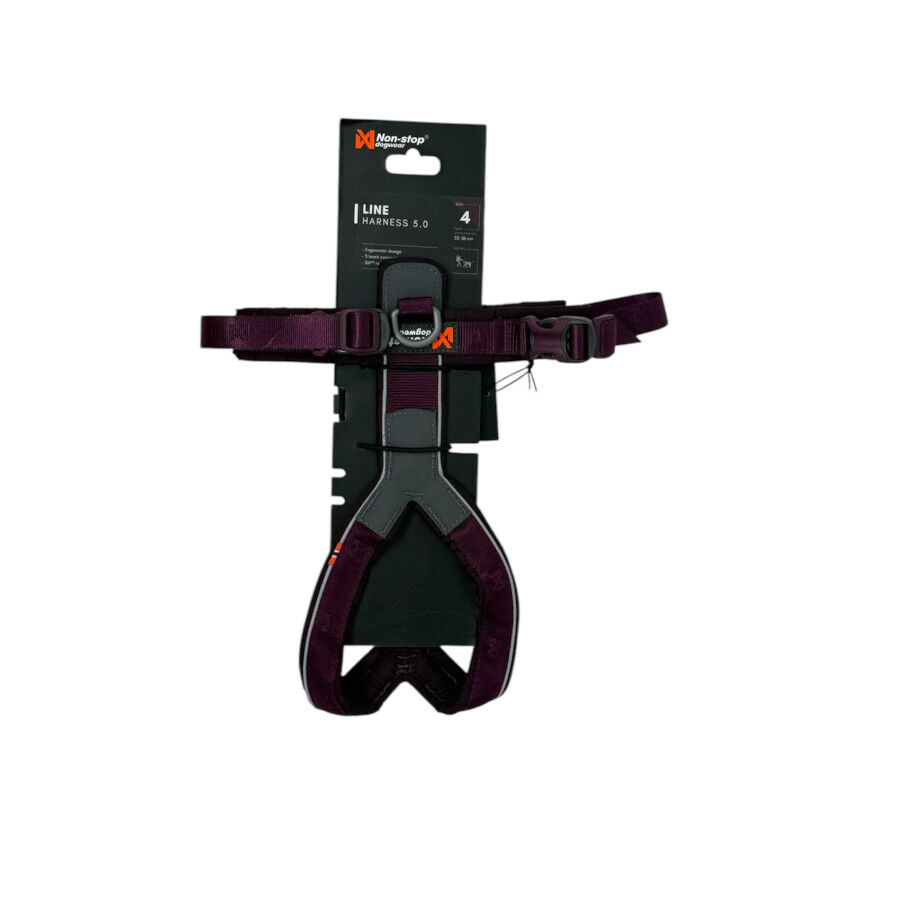 Non-stop dogwear Line 5.0 Arnés Púrpura para perros thumbnail