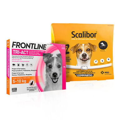 Scalibor Collar Antiparasitario 48 cm + Frontline Tri-Act Pipetas para perros medianos