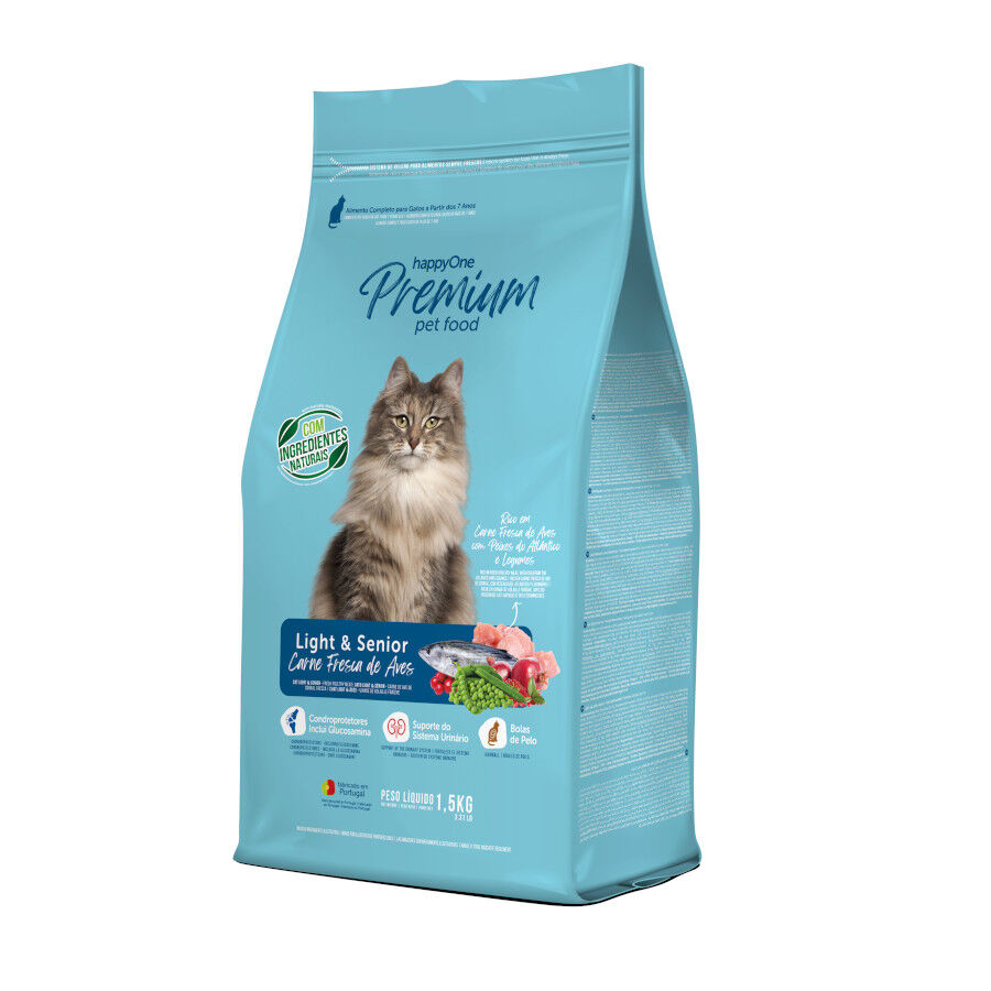 happyOne Premium Carne Fresca de Aves con Peces y Legumbres pienso para gatos