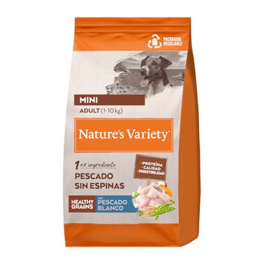 Nature’s Variety Healthy Grains Adult Mini Pescado Blanco pienso para perros