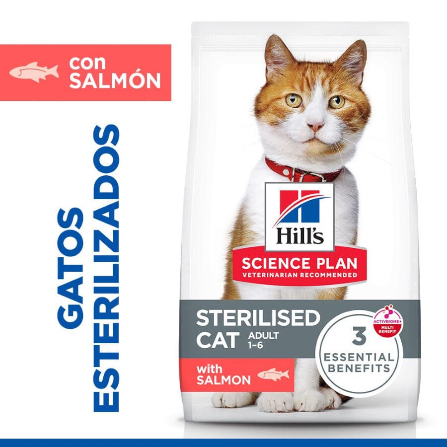 Hill's Science Plan Sterilised pienso salmón para gatos esterilizados thumbnail