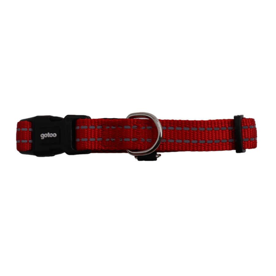 Gotoo Collar de nylon reflectante rojo para perro, , large Imagen numero 1