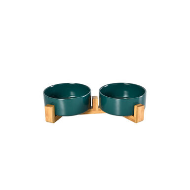Outech Ceramic Combo Comedero doble para perros y gatos