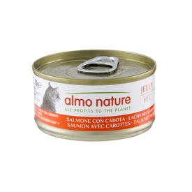 Almo Nature HFC Salmón con Zanahorias en gelatina lata para gatos