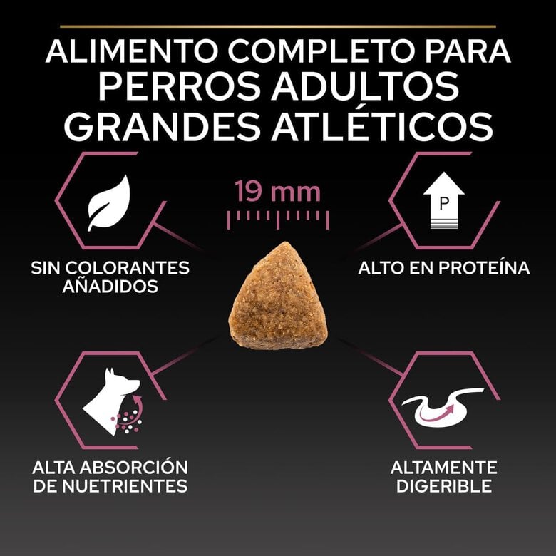 14 kg Pro Plan Large Athletic Adult Salmón piel sensible pienso para perros,  Imagen numero 6 14 kg Pro Plan Large Athletic Adult Salmón piel sensible pienso para perros, , large Imagen numero 6