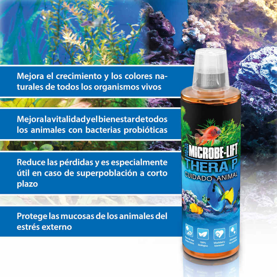 Microbe-Lift Thera P Animal Care Tratamiento de Bacterias para peces thumbnail