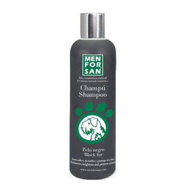 Menforsan champú pelo negro para perros