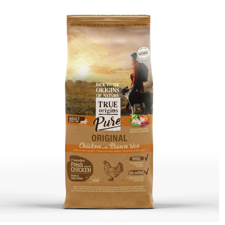 12 kg True Origins Pure Adult Pollo y Arroz pienso para perros,  Imagen numero 1 12 kg True Origins Pure Adult Pollo y Arroz pienso para perros, , large Imagen numero 1