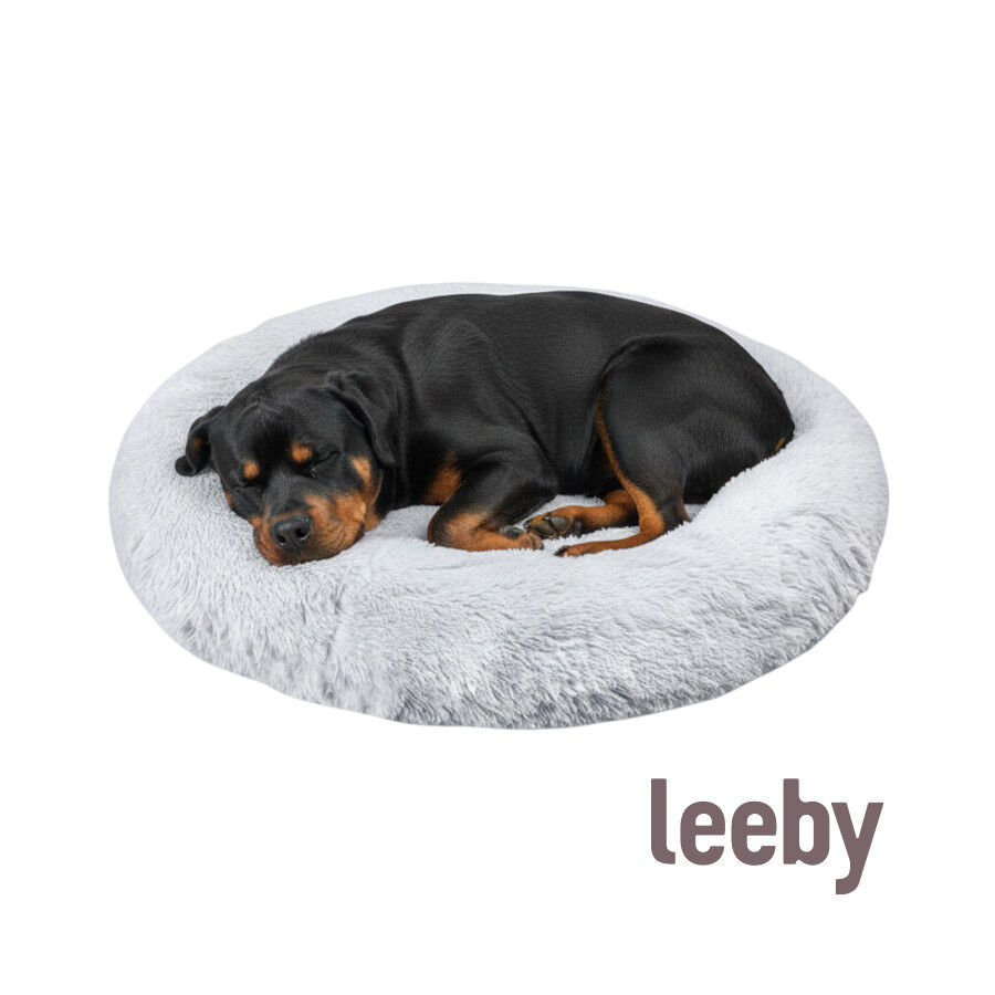 Leeby Cama Donut Anti Estr&eacute;s XXL Gris para personas y perros, , large Imagen numero 4