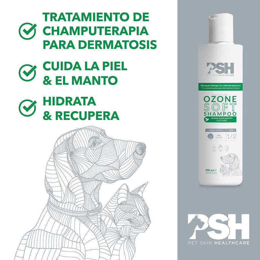 PSH Ozone Soft Champú para perros y gatos thumbnail