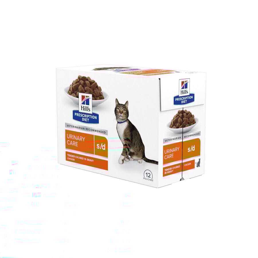 Hill&#039;s Prescription Diet Urinary Care s/d Pollo Sobre en Salsa para gatos – Pack 12 thumbnail