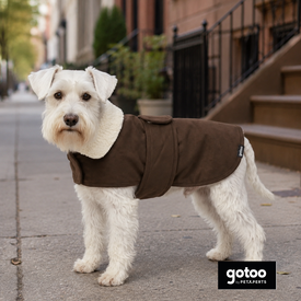 Gotoo Abrigo Efecto Piel Marr&oacute;n para perros