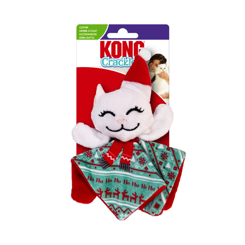 Kong Holiday Crackles Santa Kitty juguete para gatos, , large image number null