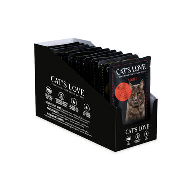 Cat’s Love Adult Sobre en Gelatina para gatos – Multipack 12