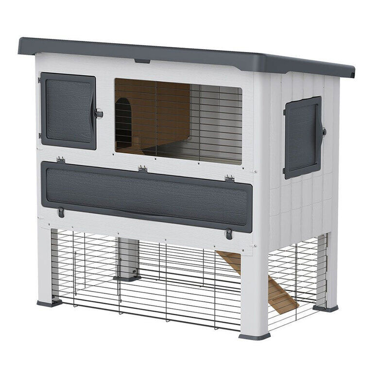 Ferplast Grand Lodge Conejera de dos niveles, , large Imagen numero 1