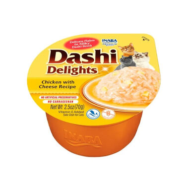 Dashi Delights Snack Cremoso Pollo y Queso tarrina para gatos