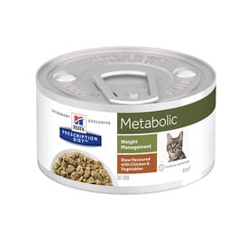 Hill's Prescription Diet Metabolic Estofado de Pollo y Vegetales lata para gatos