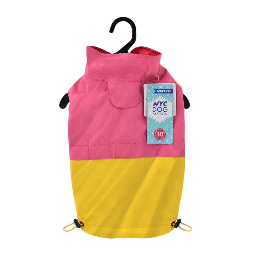 Nayeco X-TRM Chubasquero Rosa y Amarillo para perros thumbnail