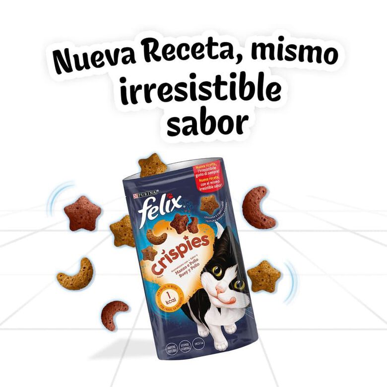 Felix Crispies Salmón y Trucha Bocaditos para gatos thumbnail