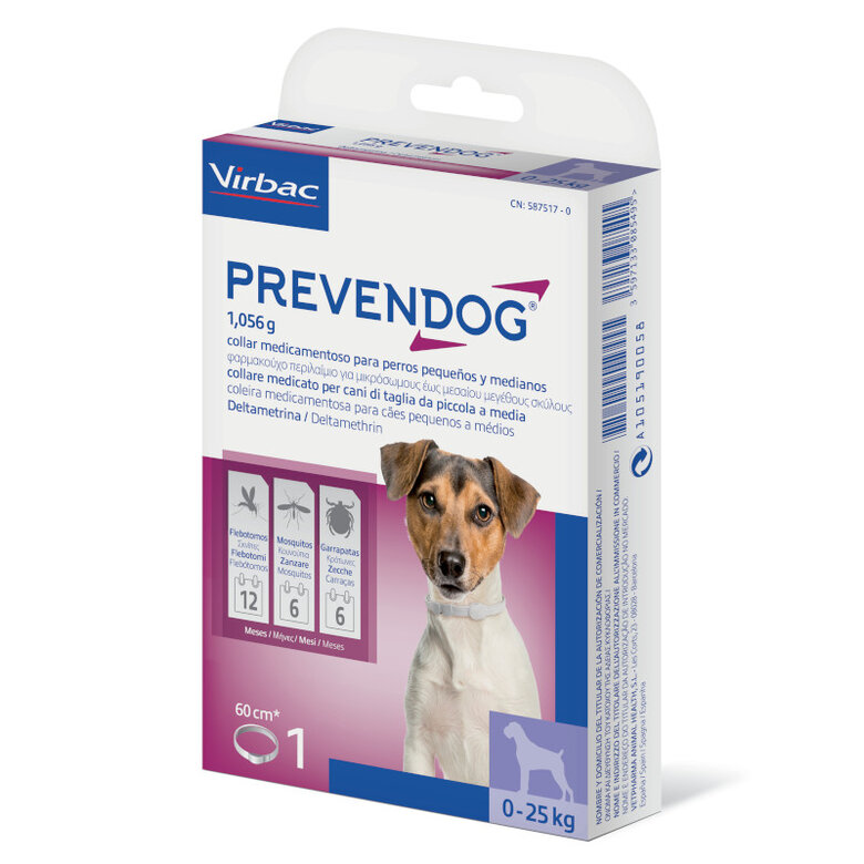 Virbac Prevendog Collar Antiparasitario para perros medianos, , large image number null