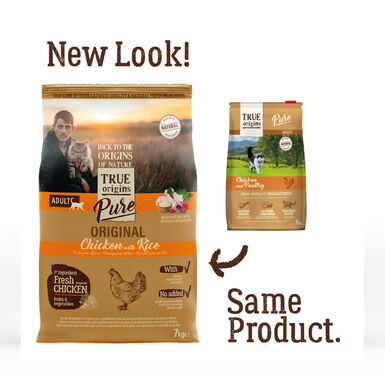 True Origins Pure Adult Pollo pienso para gatos