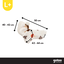 Gotoo Sudadera Forro Polar Estampado Erizo para perros, , large indicador imagen numero 4