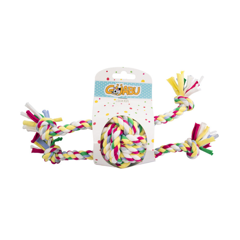 Guabu mordedor de doble cuerda con pelota para perros, , large image number null