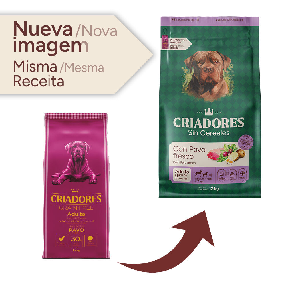 12 kg Criadores Adulto Grain Free Pavo pienso para perros de raza mediana y grande, , large Imagen numero 2