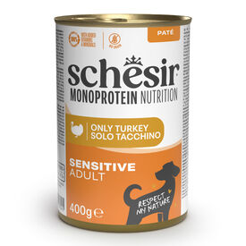 Schesir Monoprotein Lata Pavo para perros