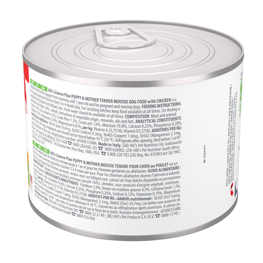 200 g Hill's Science Plan Puppy&Mother Mousse de Pollo lata para perros, , large Imagen numero 6