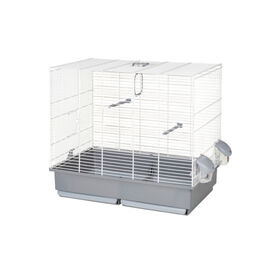 Voltreg&agrave; 614 Jaula gris con puerta frontal y lateral para p&aacute;jaros
