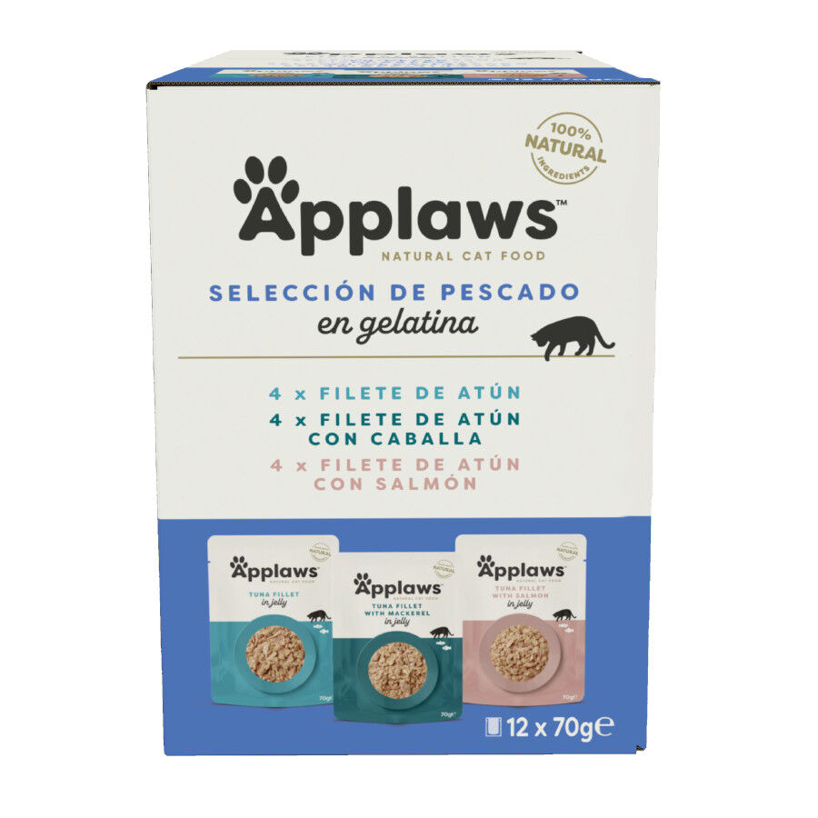 12 sobres x 70 g Applaws Selection Mix en Gelatina sobre para gatos - Multipack, , large Imagen numero 1