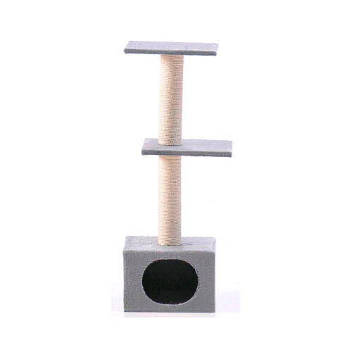 Flamingo Smaragd rbol Rascador gris con gatera Kiwoko