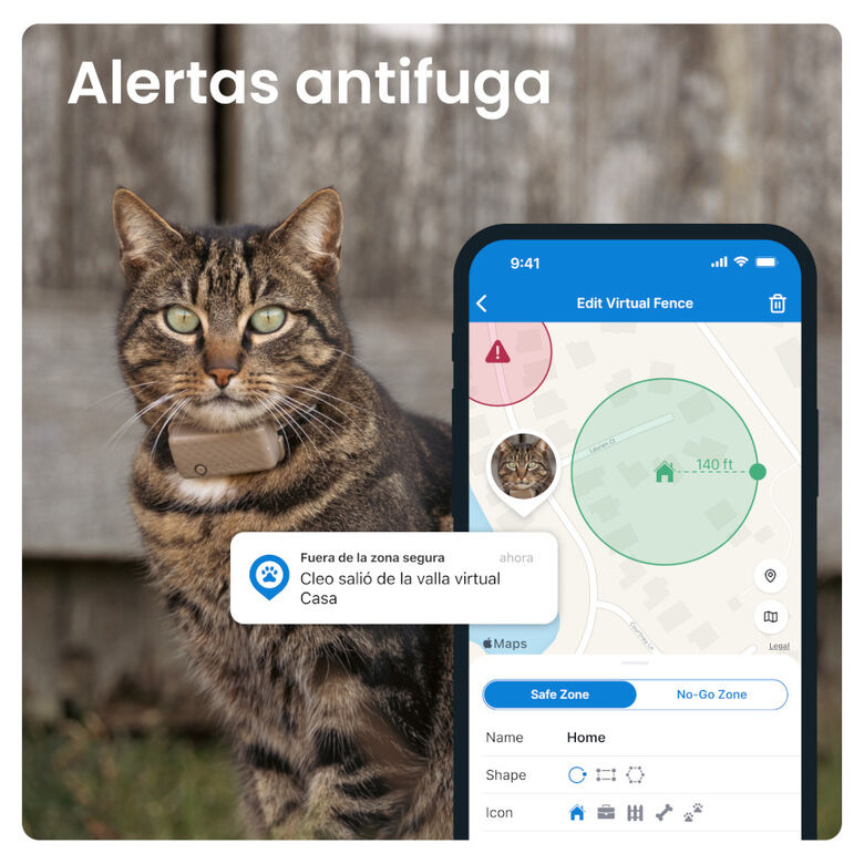 Tractive Cat Mini Localizador GPS Marrón para gatos thumbnail