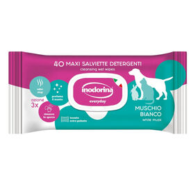 Inodorina Refresh Musgo Blanco Toallitas H&uacute;medas para perros y gatos