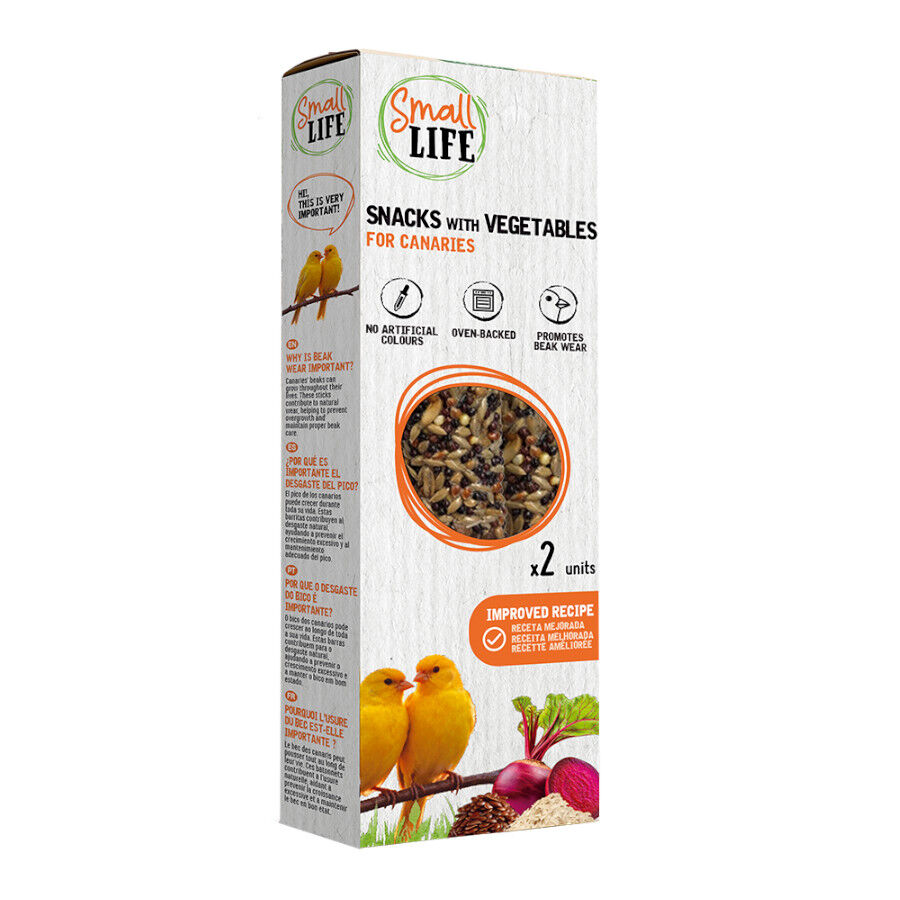 2 barritas Small Life Barritas Snack con Vegetales para canarios, , large Imagen numero 1