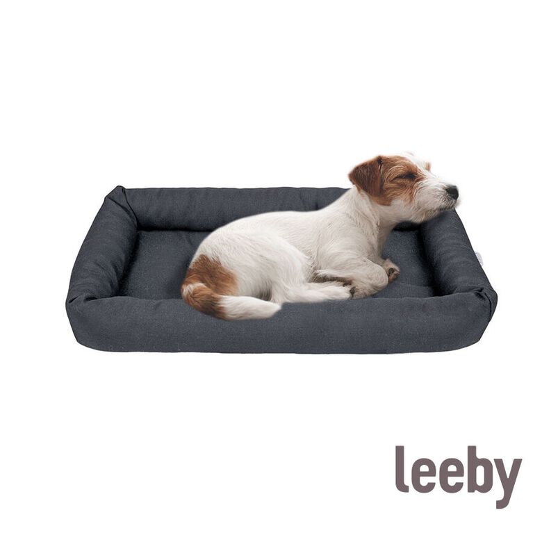 Leeby Colchoneta Suave Negra para perros thumbnail