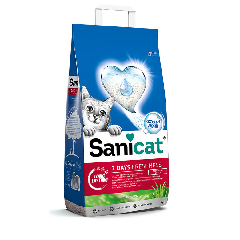 higiene_gato_sanicat_aloe_vera_7_days_arena_SAN80260_M Imagen numero 2 Sanicat Aloe Vera 7 Days arena para gatos Imagen numero 2