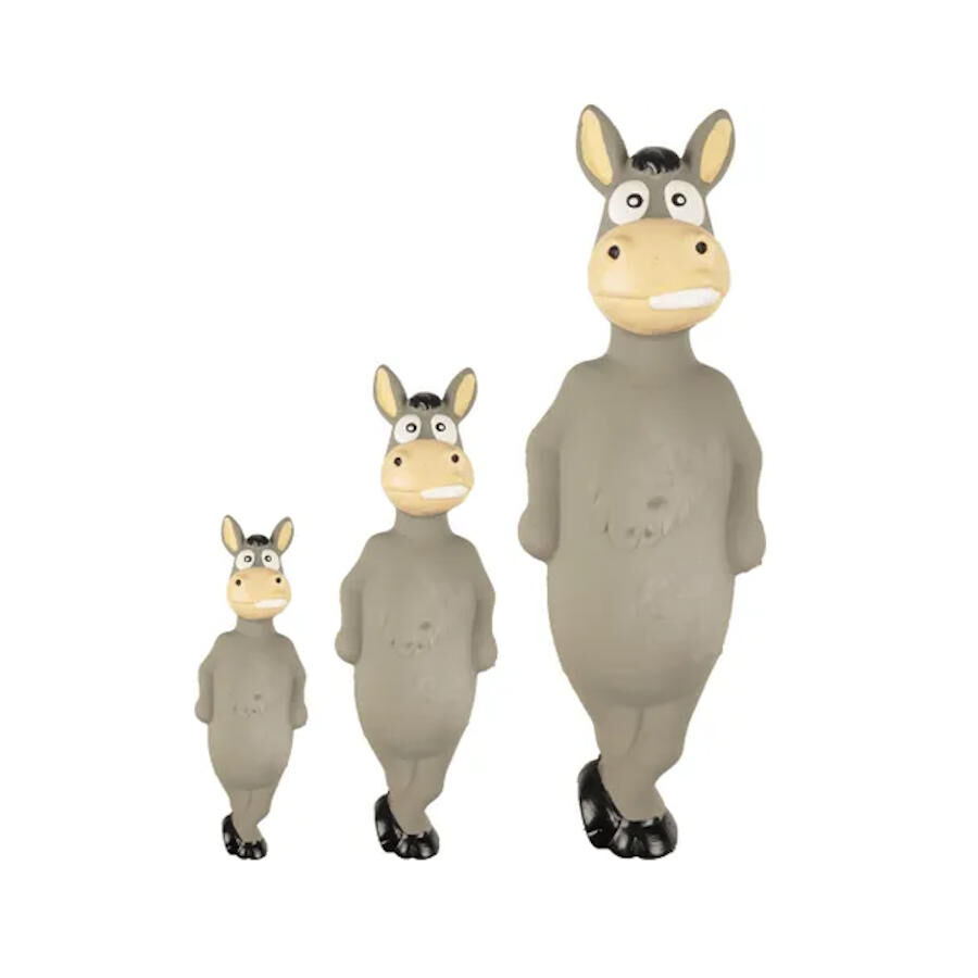 Flamingo Squeaky Burro Gris Juguete para perros