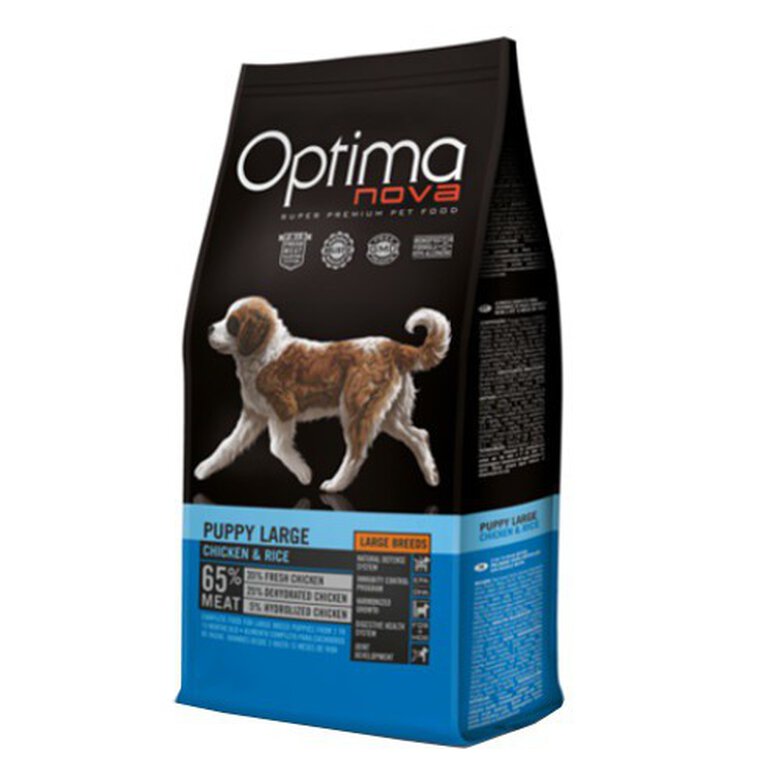 12 kg Optima Nova Puppy Large Pollo pienso para perros ,  Imagen numero 1 Optima Nova Puppy Large pienso para cachorros Imagen numero 1