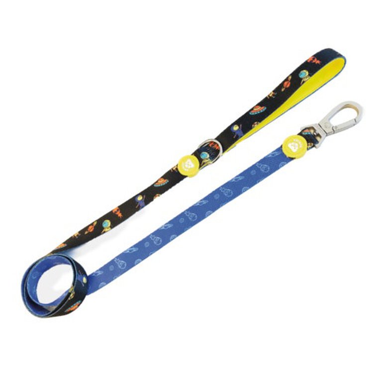 Dukier Space Correa Estampado Espacial para perros,  Imagen numero 1 Dukier Space correa para perros estampado espacial Imagen numero 1