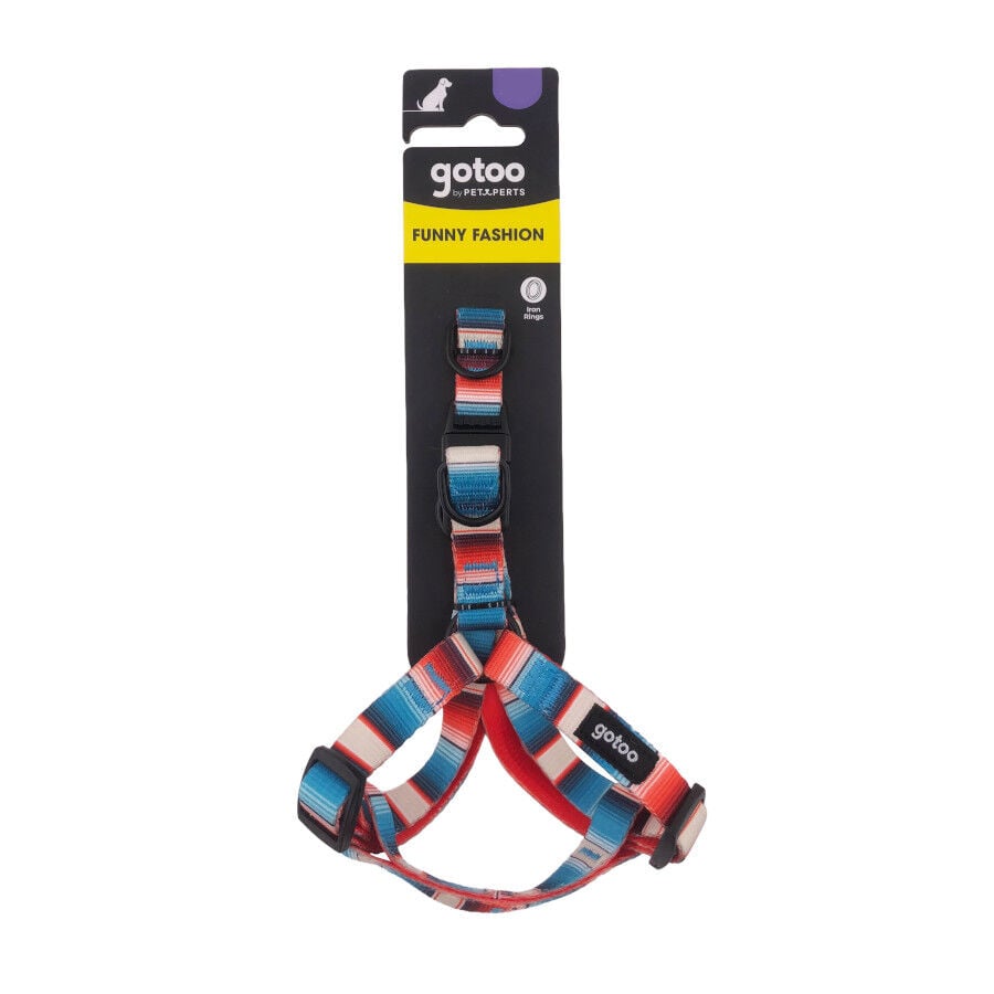 Gotoo Arn&eacute;s estampado de rayas multicolor para perros, , large Imagen numero 6