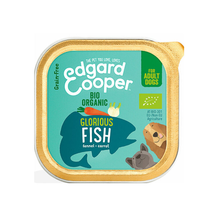 Tarrina Edgard & Cooper Organic con pescado, la comida orgánica más saludable para tu perro image number null