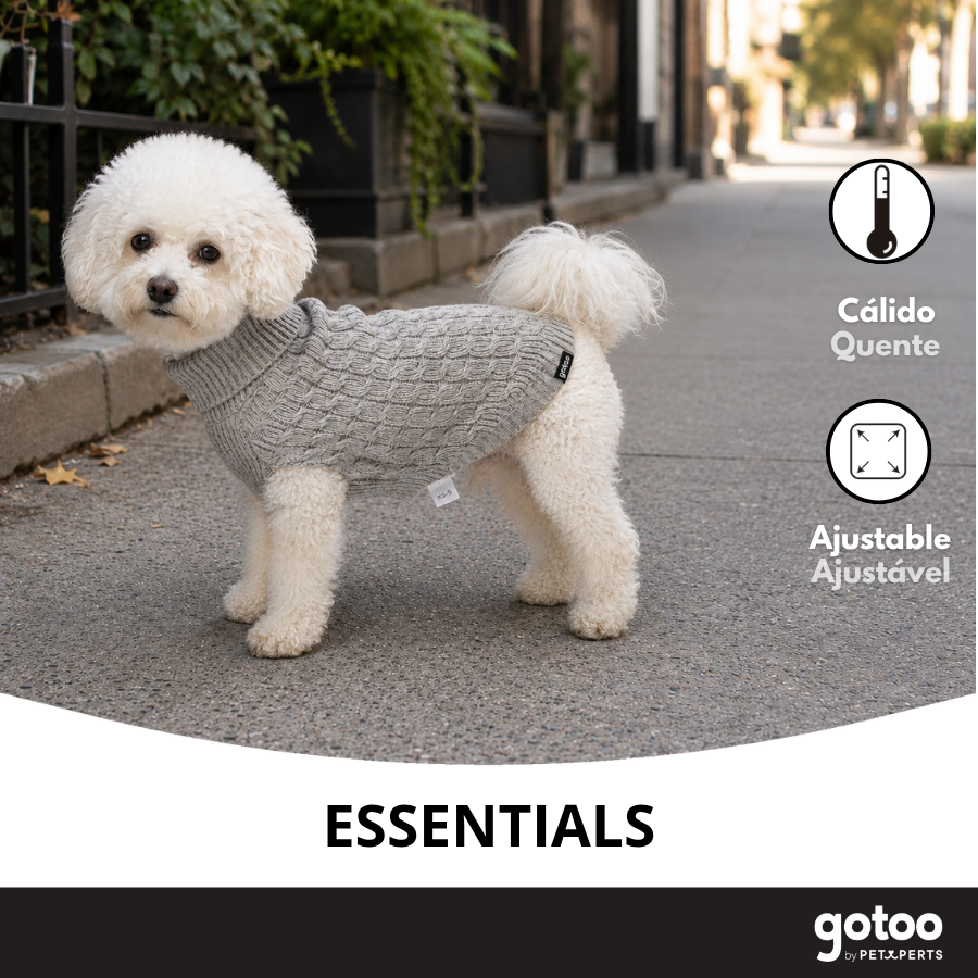Gotoo Jersey de Punto Gris para perros, , large Imagen numero 6