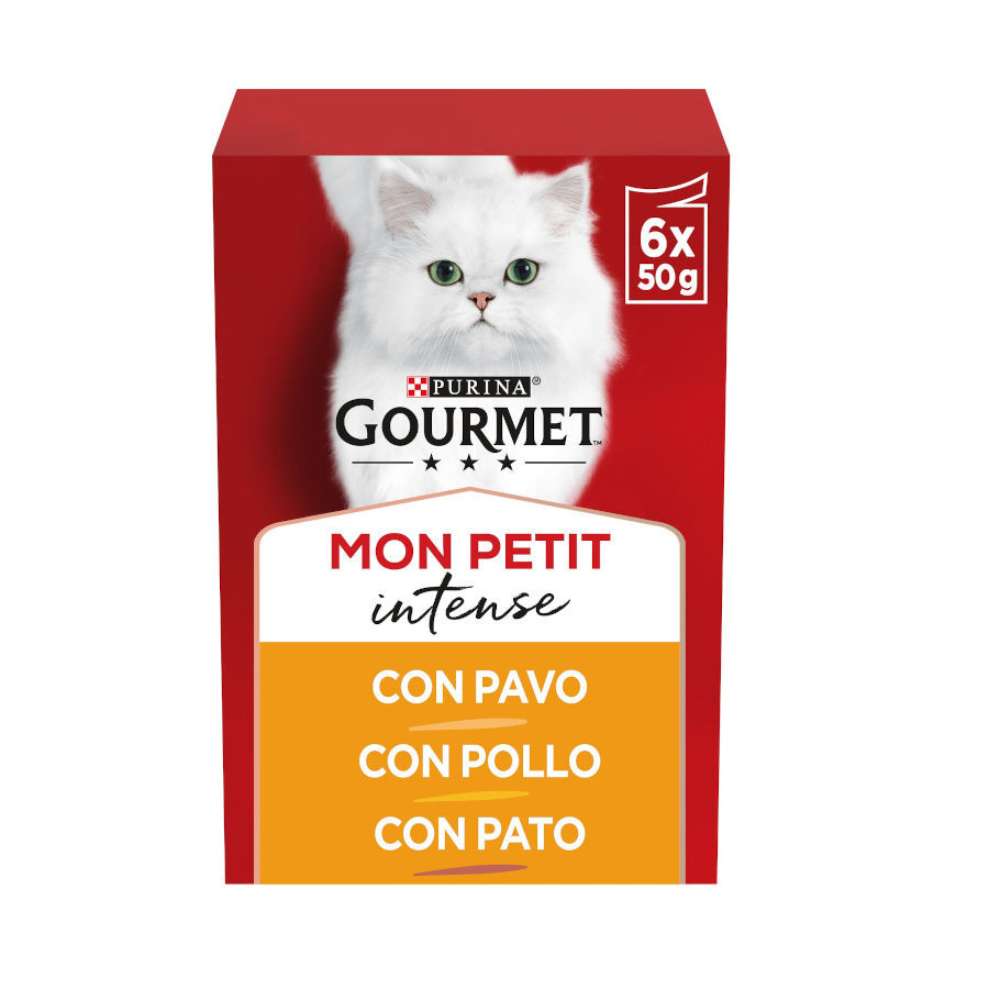 Gourmet Mon Petit Selección Aves en salsa sobre para gatos thumbnail