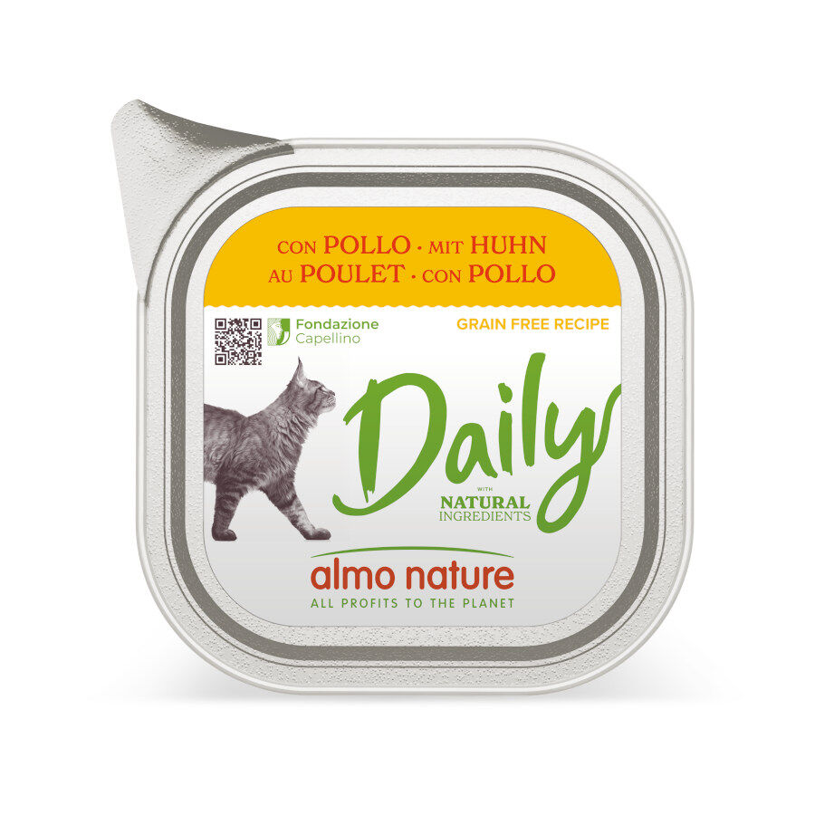 Almo Nature Daily Grain Free Pollo tarrina para gatos