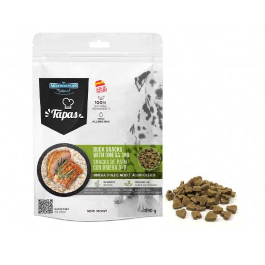 150 g Mediterranean Natural Tapas Galletas de Pato para perros, , large Imagen numero 1