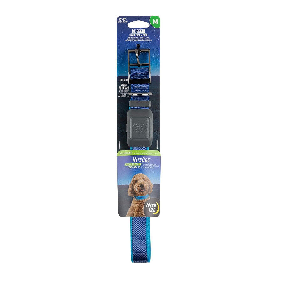 Nite Ize NiteDog Collar LED Recargable Azul para perros, , large Imagen numero 3