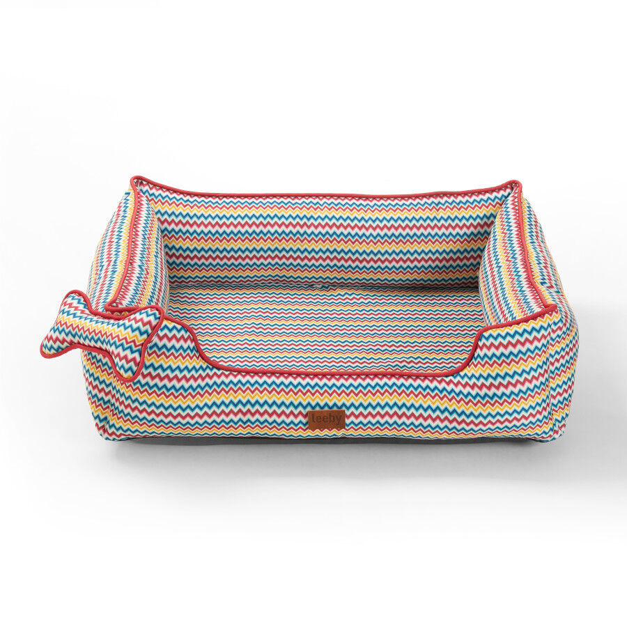 Leeby cama viscoelástica colorida para perros