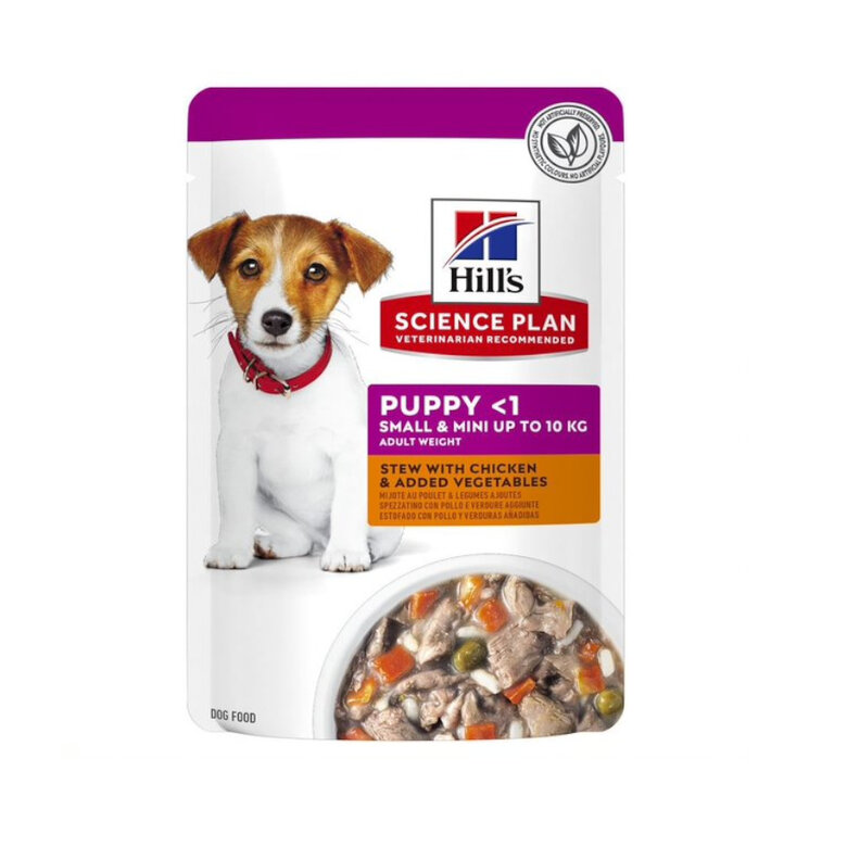 Hill’s Science Plan Puppy Small&Mini Estofado de Pollo y Vegetales sobre, , large image number null